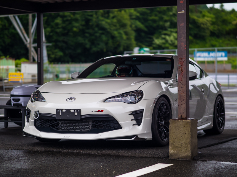 雨の日の日光サーキットでADVAN A052をサーキットテスト